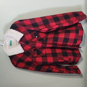 Buffalo Plaid jacket with Sherpa